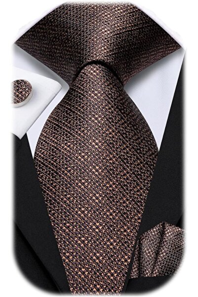 Dubulle Mens Paisely Silk Tie for Men Necktie and Pocket Square Set