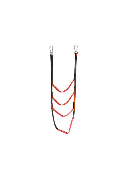 Choice1 Red 4 Step Yacht Boat Side Hanging Ladder Boat Folding Ladder 3/4/5 S...