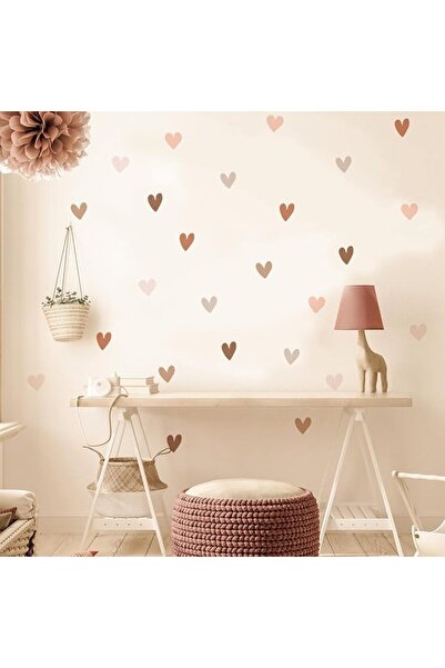 Finduat Boho Heart Wall Stickers Girls Bedroom Removable Wall Decals Nursery ...