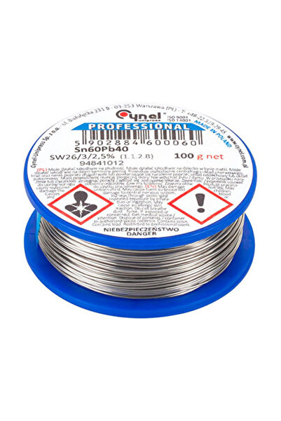 Lechpol Sârmă de lipit Cynel Sn60Pb40, 0.9 mm, rolă de 100 g