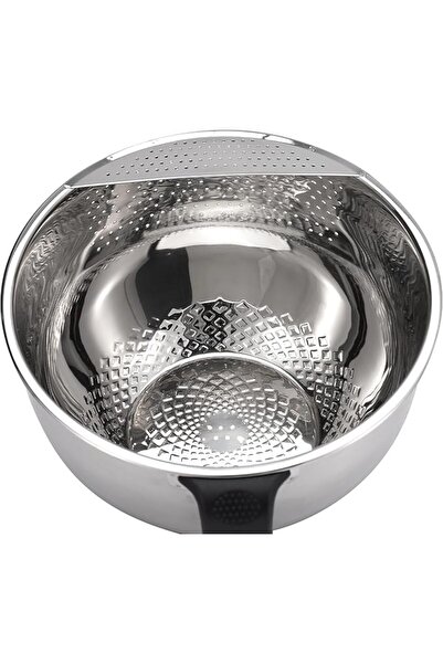 GENERAL Fine Mesh Colander Over The Sink 6 Quart Stainless Steel Strainer Bas...