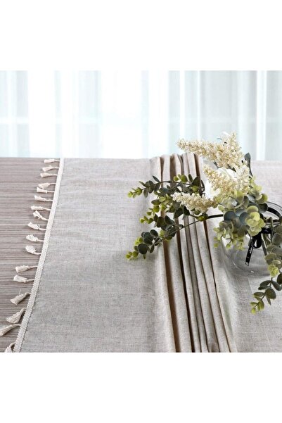 Generic Brand Cotton and linen tablecloth - 140x220 cm - Multicolor