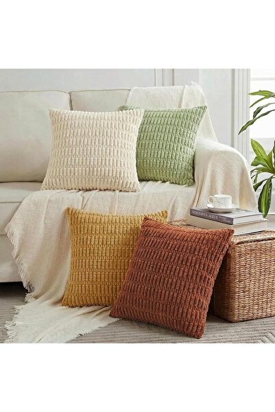 Fancy Homi 4 Packs Boho Black Decorative Throw Pillow Covers 18x18 Inch for L...