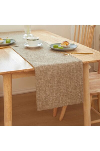 Generic Brand Home linen table runner, 30x180 cm, exquisite handmade coffee t...