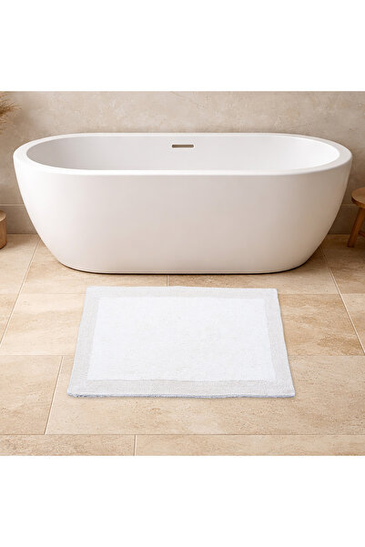Cannon 100% Cotton Reversible Tufted Bath Mat – 60x90 cm, 2000 GSM, Ivory