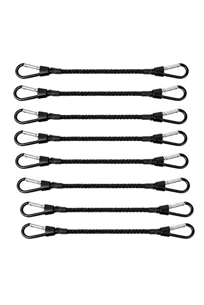STARSTAR 8 black 35cm bungee cords.