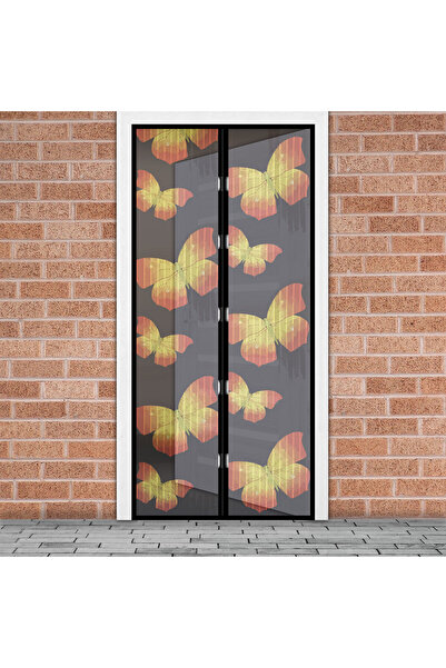 Alista Home Plasă magnetică anti-țânțari pentru ușă 100x210 cm, model fluture...
