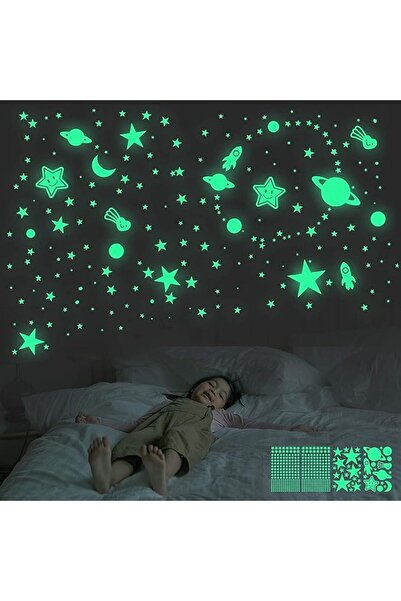 KASTWAVE Glow in The Dark Stars Wall Stickers for Ceiling, 462 Pcs 3D Glowing...