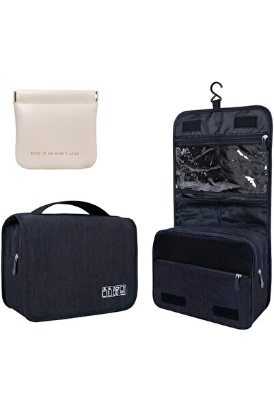 Lcsmaokin Large Capacity Toiletry Bag Travel Bag with Hanging Hook for Men an...