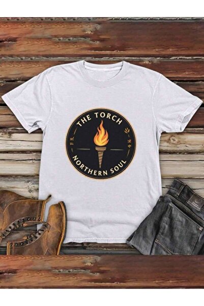 4Car [Stylish T-Shirt] Lightweight cotton Men's Plus Size "The Torch Northern...