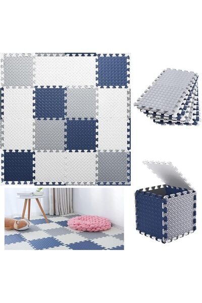 EOGILY 16 Tiles EVA Foam Play Mat, 1cm Thicked Interlocking Kids Floor Mats, ...