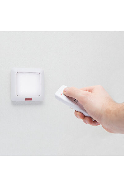 Alista Home Aplică LED de perete cu telecomandă, 16 LED-uri, cu baterii, rază...