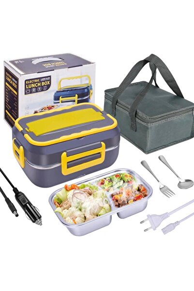 OEM Electric Heated Lunch Box 900ml Black Complete Set