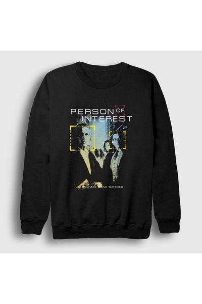 Presmono Unisex Black Poster Person of Interest Sweatshirt 620638Tt