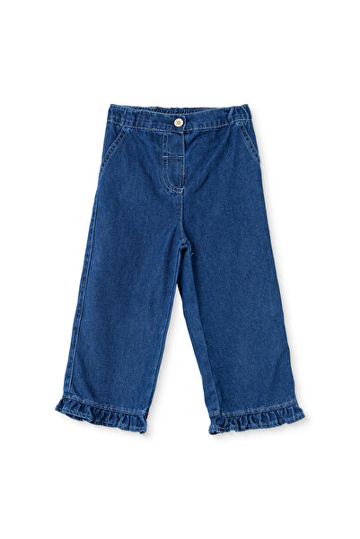 ebebek Hello Baby HelloBaby Kız Bebek Denim Pantolon Düğmeli Duble