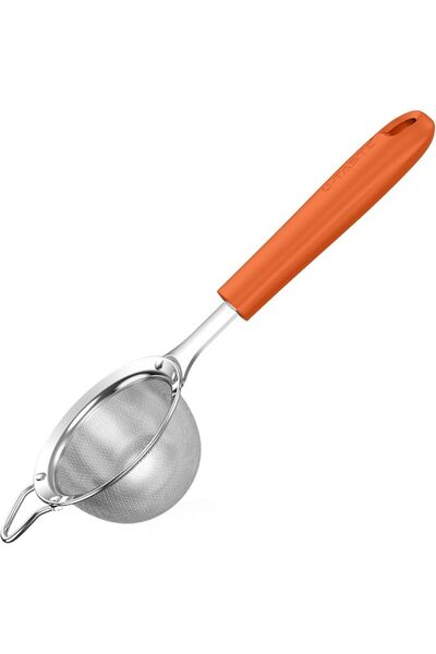U-Taste Kitchen Fine Mesh Strainer for Sifting Flour (10.2cm,Midnight Blue) |...