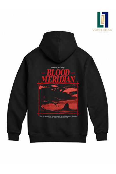 Grafftee Clothing Blood Meridian Printed High-Quality Hooded Cotton Sweatshirt