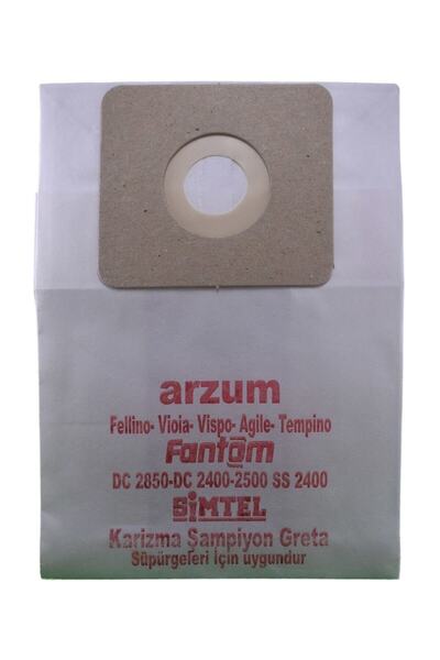 Ürkmez Ticaret Svc 3438 1600 Watt Compatible Vacuum Cleaner Paper Dust Bag 10...