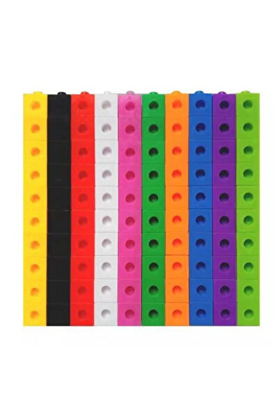 Fors DIY Educational Kids Building Blocks 2 cm Math Linking Cubes Plastic Cre...