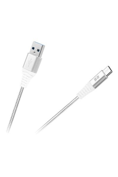MC Micostore Καλώδιο USB - USB τύπου C Rebel 100 εκ. λευκό