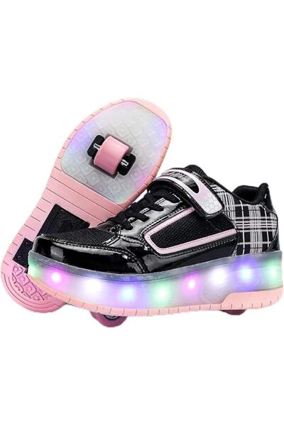 HUSKSWARE Boys Girls Automatic 2 Wheels Skateboarding Shoes, Outdoor Fitness ...