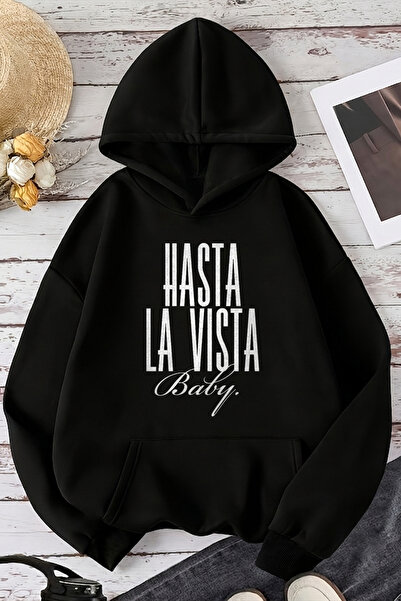 uyguntarz Unisex Printed Oversize Hoodie Hooded Sweatshirt