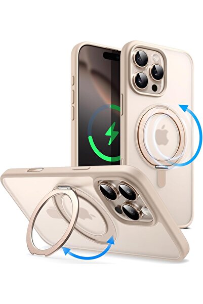 UrbanX URBANNX Rotatable Ring Stand Case for iPhone 16 Pro Max, Desert Titani...