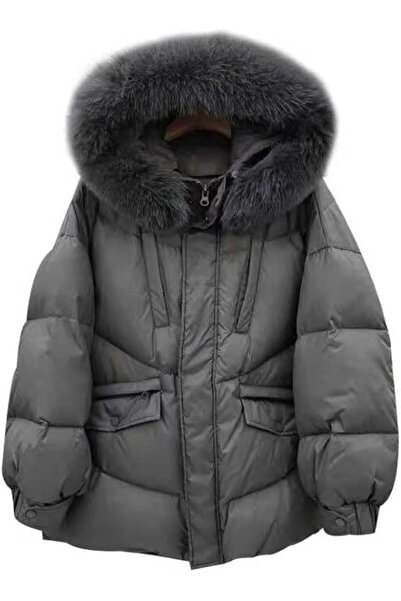 GENERAL Womens puffer jacket Women's short down jacket winter clothes thick l...