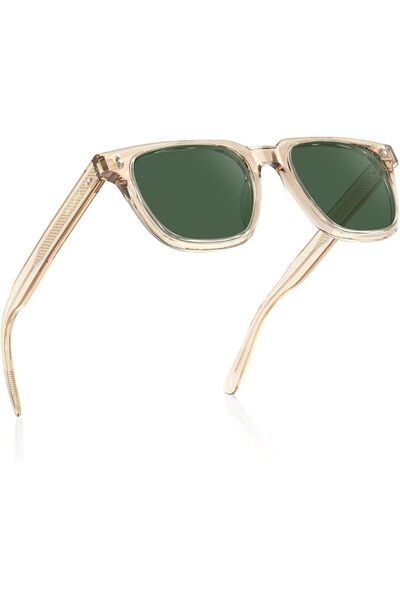 AVAWAY Polarized Sunglasses for Men UV400 Protection, Trendy Square Acetate F...