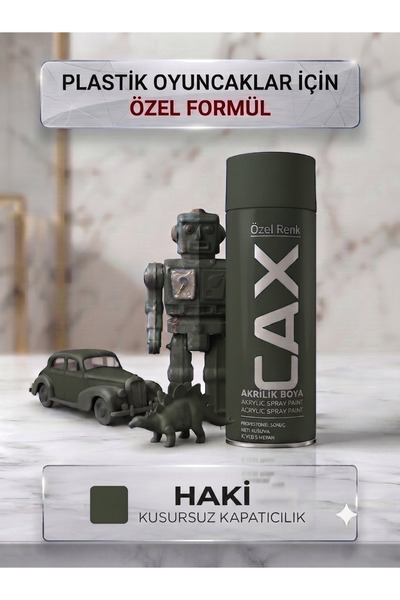 caxcolors CAX Plastik Oyuncaklar İçin Özel Akrilik Sprey Boya Kusursuz Kapatı...