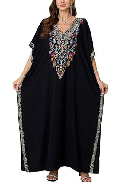 YouKD Women's Boho Long Kaftan Dress Maxi Cardigan One Size Loungewear Bikini...