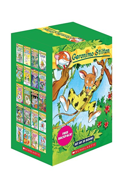 Geronimo Stilton 1 to 20 - Set of 20 Books with Free Backpack by (Author)