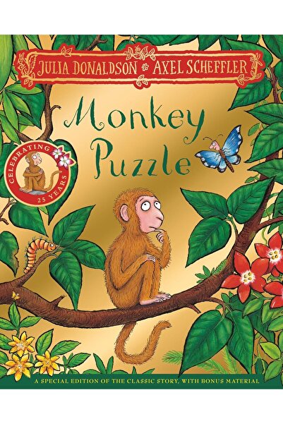 Julia Donaldson Monkey Puzzle 25th Anniversary Edition: with a shiny gold foi...