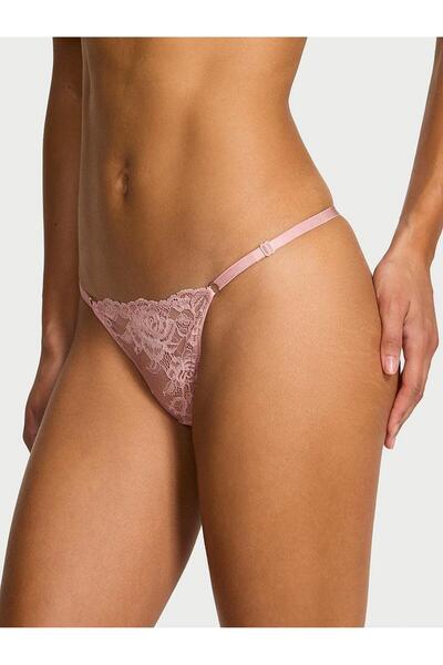 Victoria's Secret Işıltılı Dantelli Ayarlanabilir V-String Külot