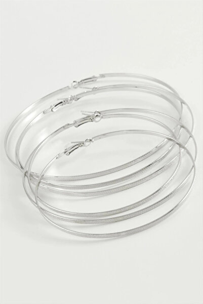 SORA GROUP Dotted Metal Hoop Earrings 6 Pieces