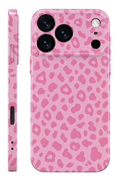 WANNA PROTECT iPhone 17 Pro Max Pink Leopar Protect Slim Parlak Tam Kaplayan ...