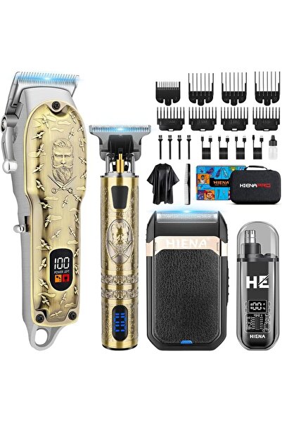 HIENA PRO Professional Hair Clippers for Men, Cordless Hair Trimmer, Beard Tr...