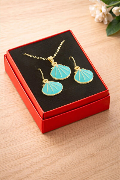 SORA GROUP Oyster Enamel Boxed Necklace Set