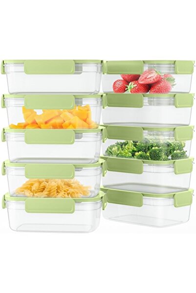 Generic Airtight Food Storage Containers with Leakproof Lids, BPA-Free Meal P...