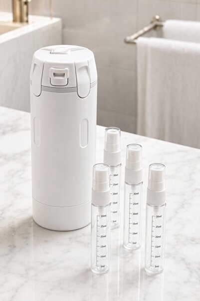 Generic 4 Silicone Leakproof Refillable Travel Dispenser Bottles Toiletries P...