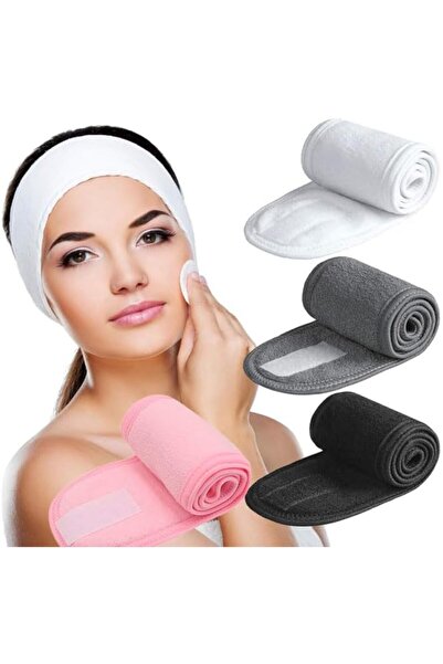 Tazweeq 4 Pcs Facial Headband, Head Wrap Terry Cloth Headband 4 Counts Stretc...
