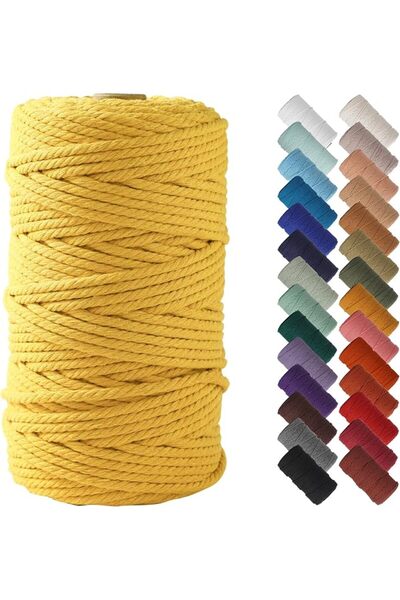 Bukela Macrame Cord 3mm x 109 Yards - Natural Cotton Rope for Wall Hanging Pl...