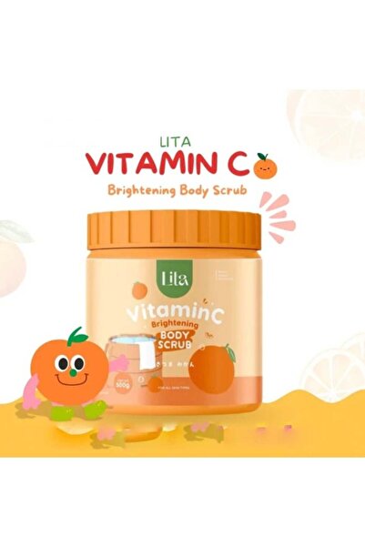 Lila Lita Lita Vitamin C Brightening Body Scrub 500g | Exfoliating Skin Polis...