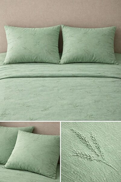 FIRAT RİZE BEZLERİ Rize Bezi Organic Woven Duvet Cover Set Double Size