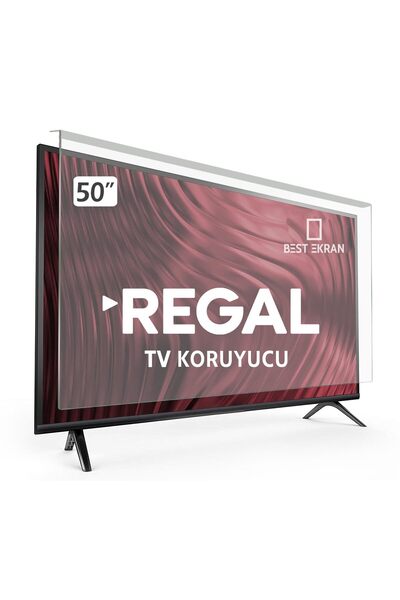 TUX REGAL 50V01900 TV EKRAN KORUYUCU - Regal 50" inç 126cm Tv Ekran Koruyucu Şeffaf Paneli