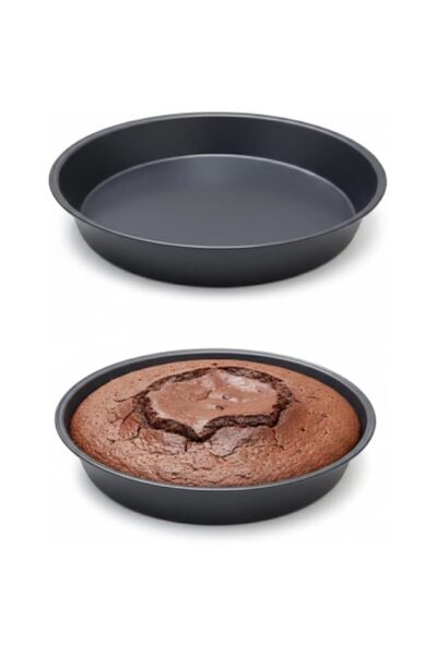Generic Non-Stick Round Cake Pan 22cm with Lock | Baking Pan | Leakproof Oven...