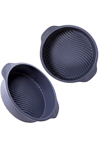 Generic DELFINO Silicone Round Cake Pan, Silicone Cake Pan, Silicone Bread Pa...
