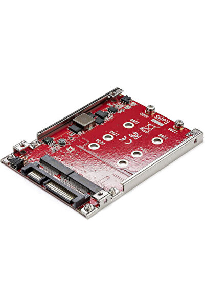 startech Προσαρμογέας M.2 σε SATA, Διπλής Υποδοχής, για Μονάδα M.2 σε Θέση Δί...