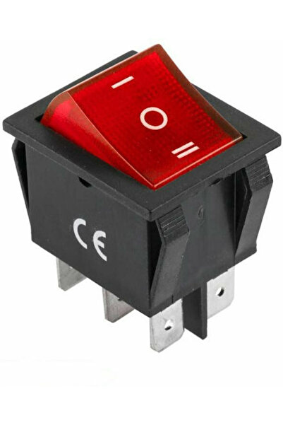 Other DM Pro IRS-203-1C Διακόπτης On-Off τύπου Rocker με Φωτισμό Κόκκινο 1 τε...