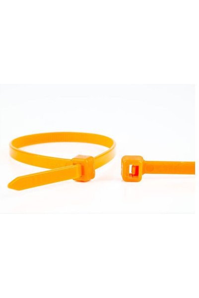 Other WKK Πλαστικά Δεματικά Καλωδίων 100mm σε Πορτοκαλί Χρώμα (100 τεμάχια) 1...